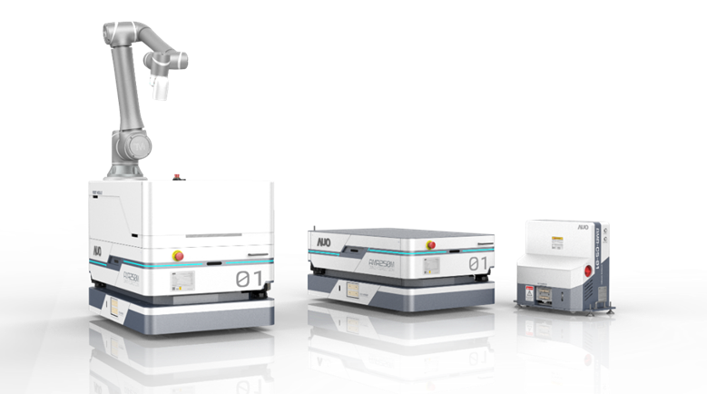 ag亚娱數位開發的自主式移動機器人（AMR250M），搭配全向輪並結合AI演算法、2D LiDAR、3D攝影機等技術，協助客戶實現產線全自動化